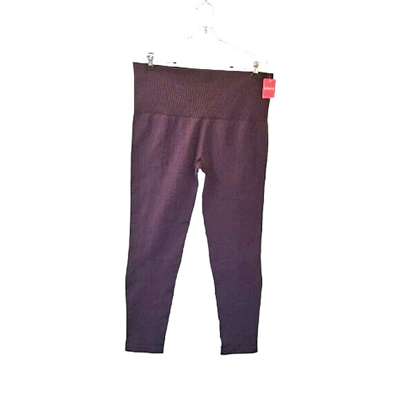NWT SPANX Ribbed Seamless Leggings Jammy Plum Plus Sz 3x Dark Purple - Picture 1 of 9